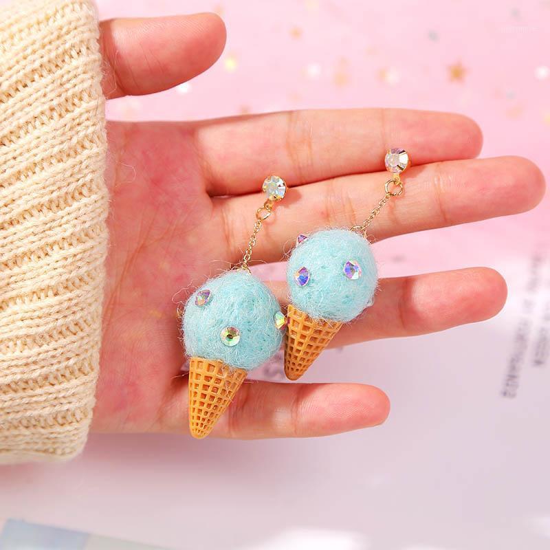 

2020 Fashion Cute Handmade Wool Cream Drop Earrings For Women Trendy Pom Pom Dangle Earring Ladies Girls Kids Jewelry Gifts1