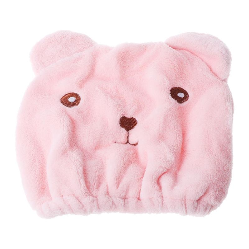 

Women Girl Hair Dry Cap Hair-Drying Head Wrapped Towel Absorbing Bathing Turban