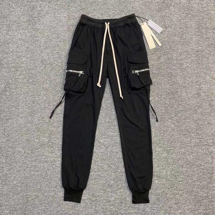 

2020 FW men drop crotch cargo jogger sweatpants slim fit, As pic