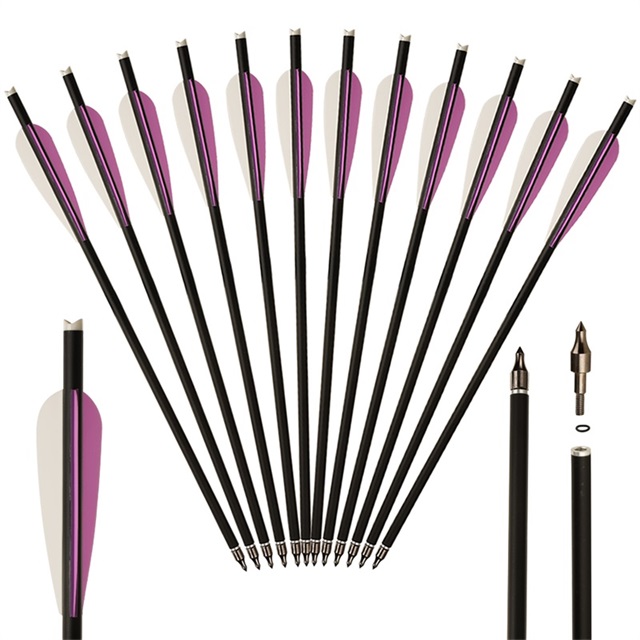 

High quality Crossbow Arrow Hunting Bow And Arrow Archery Small Bolt Steel Arrow Carbon fiiber arrows Archery Accessories