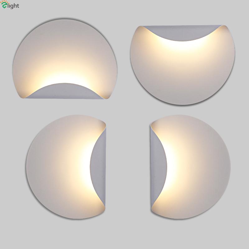 

Modern Minimalism Led Wall Lamp White Metal Bedroom Led Wall Lights Living Room Light Corridor Sconce Fixtures