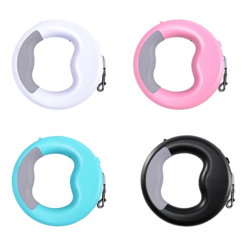 

Retractable Dog Leash With Rechargeable LED Light Free Nylon Pet Leash With One Hand Brake Anti Slip Handle Medium Small
