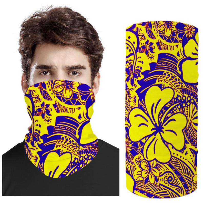 

Hot Sell Polynesia paisley pattern Style Scarf Comfortable UV Neck Tube Bandanas Custom For Men Women Head Scarf Bandanas