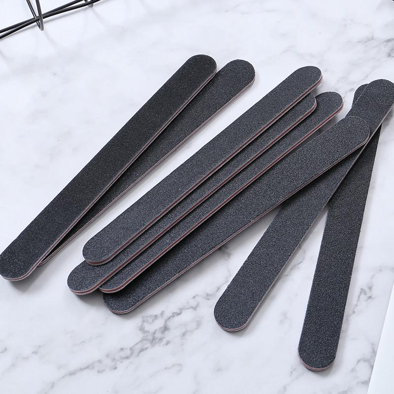 

Nail File 100/180 Black Strong Thick Professional Nail Buffer Double Side Sandpaper Buffing Sanding Files Manicure Care Tools