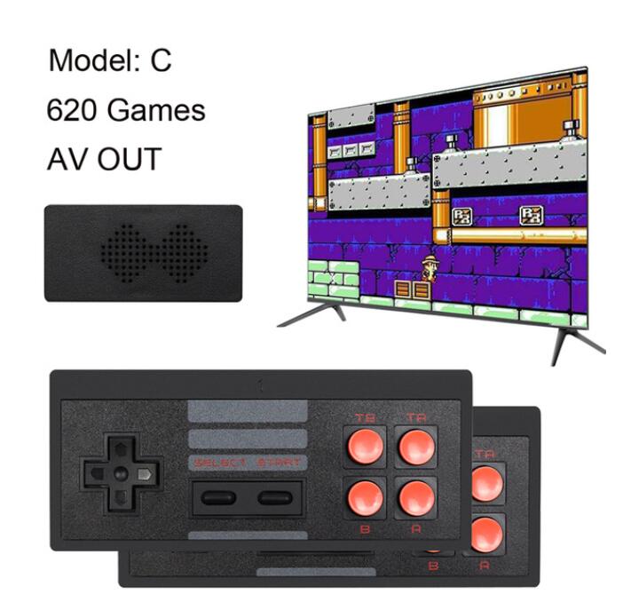 

USB Wireless Handheld TV Video Game Console Build In 568 Classic 8 Bit Game mini Console Dual Gamepad HDMI Output