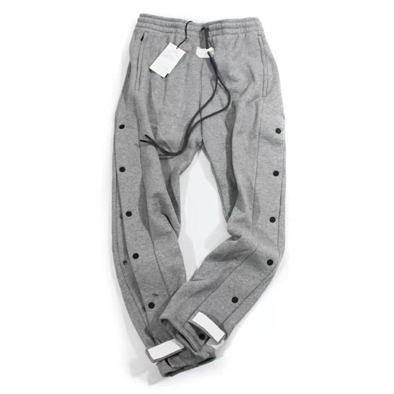 

Arrival New 2020 God Sweatpants Double-breasted Button Popular Hot Leisure Loose Elastic Cotton Waistline Full Length Pants Kifb, See chart