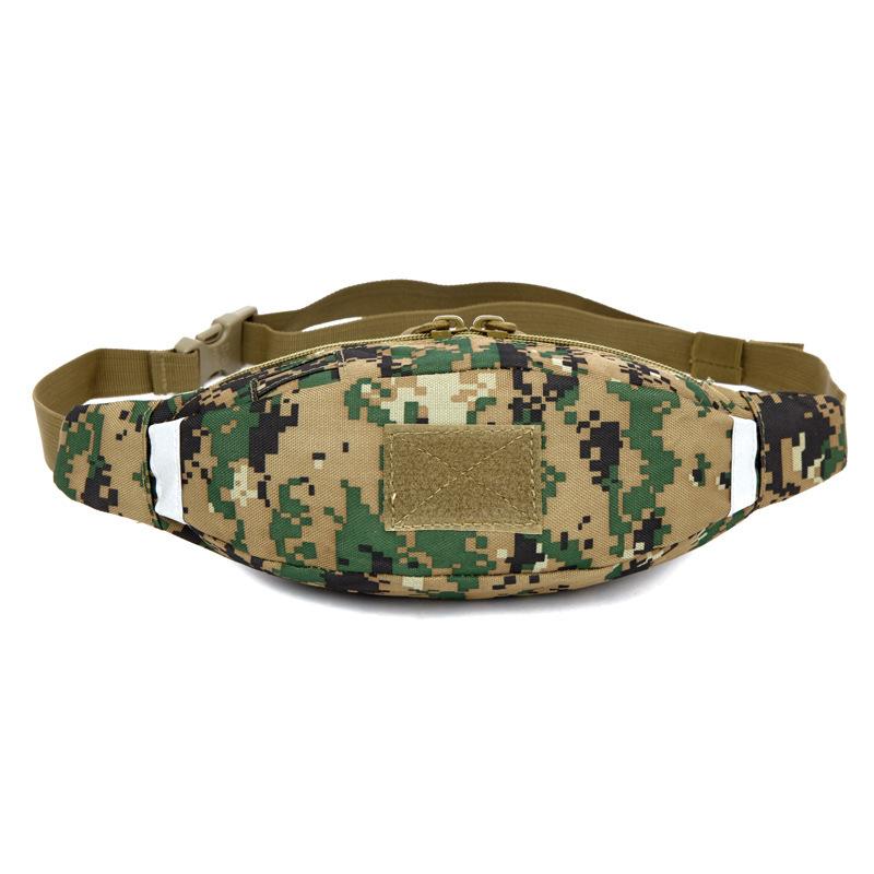 

2020 Wholesale waist pack for Men Women Camouflage Fanny Pack Casual Bum Bag Small Hip Money Belt travel Mobile Phone Bag, Sky blue