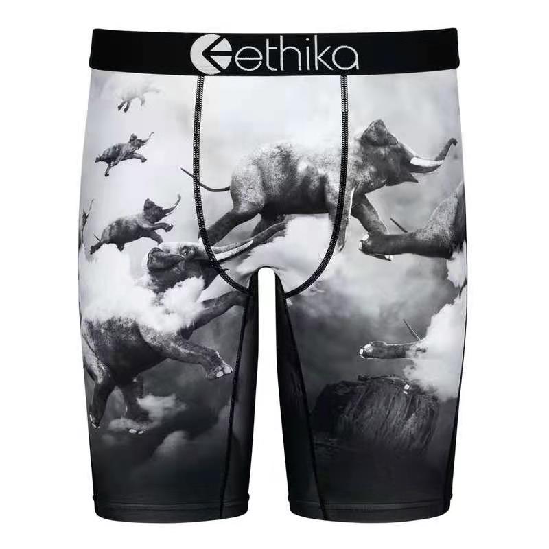 

2021 Ethika quality men' boxer underwear Ethika technology sports quick drying graffiti print Boxer Shorts women' beach swimming trunks 6