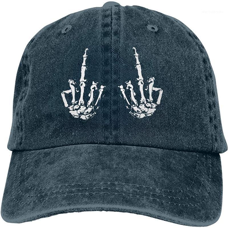 

Ball Caps Funny Halloween Skeleton Hands Unisex Soft Casquette Cap Vintage Adjustable Baseball Caps1, Black