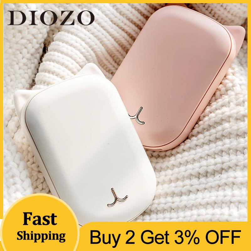 

DIOZO Newest Hand Warmer USB Rechargeable Electric Heater Travel Handy Pocket Hands Warmer Home Warming Product Mini Power Bank