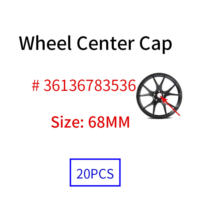 

Car-stying accessories 100Pcs 68mm blue black white Wheel Covers Center Hub Caps Emblem Badges Replacment for X3 X6 X7 1 Series 2 series
