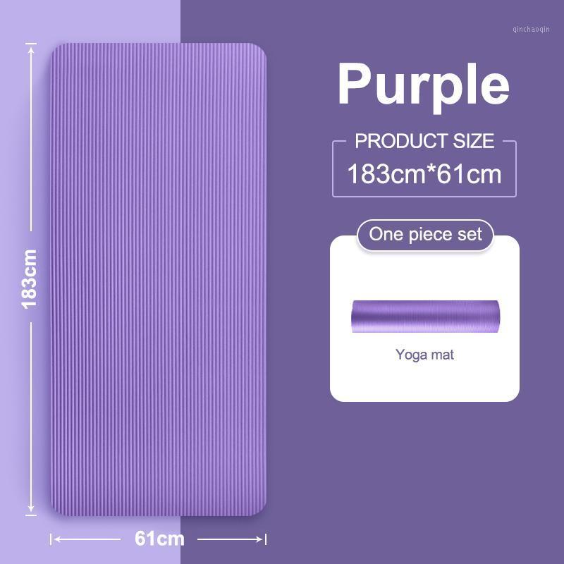 

183 x 61 x 1cm 10mm Yoga Mats Bags Fitness Equipment Gym Exercise Cushion NBR Non-slip Pilates Body Building Pad Yoga Mat Bag1, Red