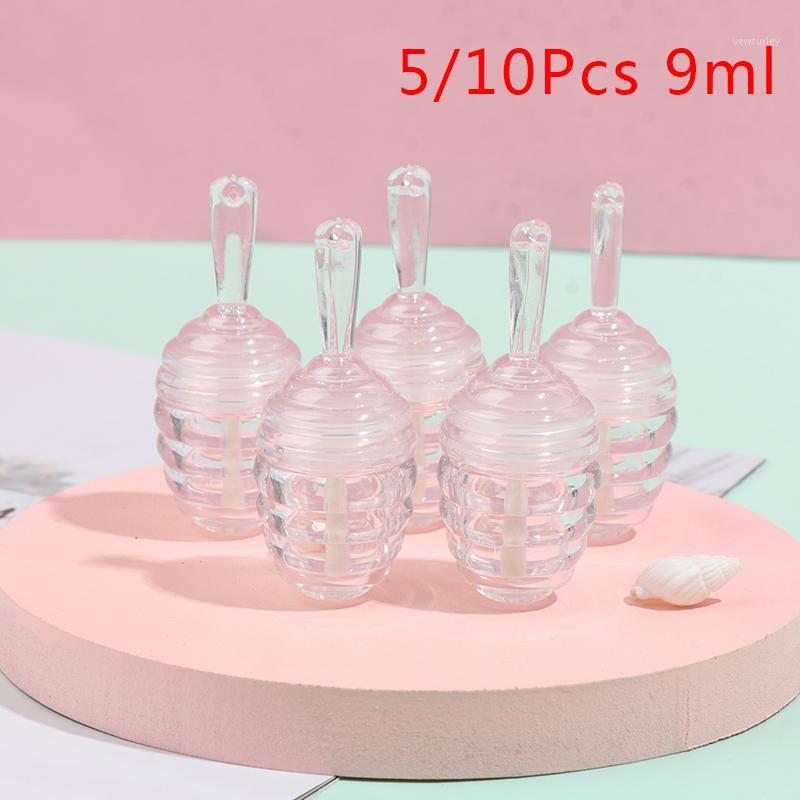 

5/10Pcs Empty Lip Gloss Tube Containers ClearMini Sample Cosmetic Refillable Lip Bottles 9ml1