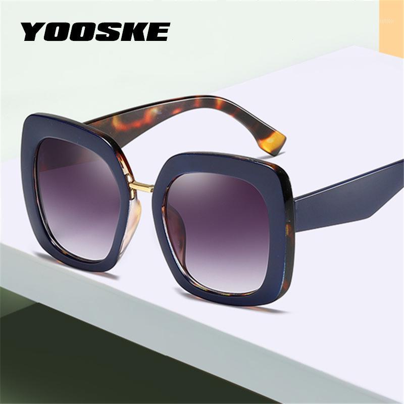 

YOOSKE Retro Square Sunglasses Women Vintage Oversized Sun Glasses Shades Ladies Big Frame Eyewear UV4001