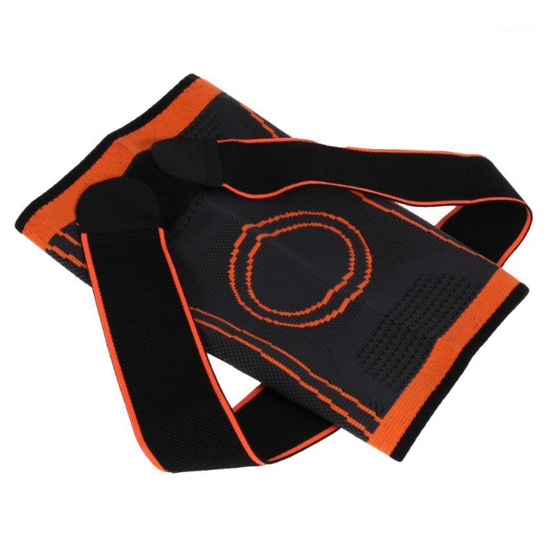 

Orange Knee Sleeve Knee Brace Support with Adjustable Strap for Pain Relief Running Basketball Exercises1