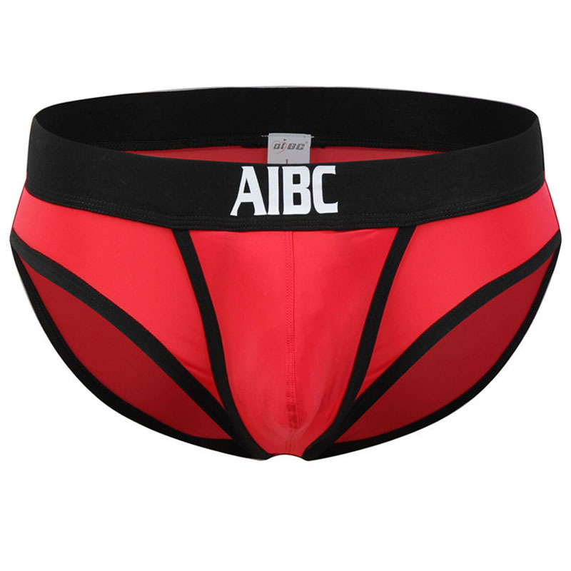 2021 Open Aibc Front Sexy Men Underwear Big Penis Pouch Mens Briefs Low ...