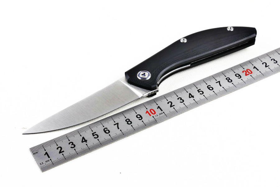 

Shirogorov knife Guard D2 blade G10/ steel handle Ball bearing system folding knife knives xmas gift knife for man 05149