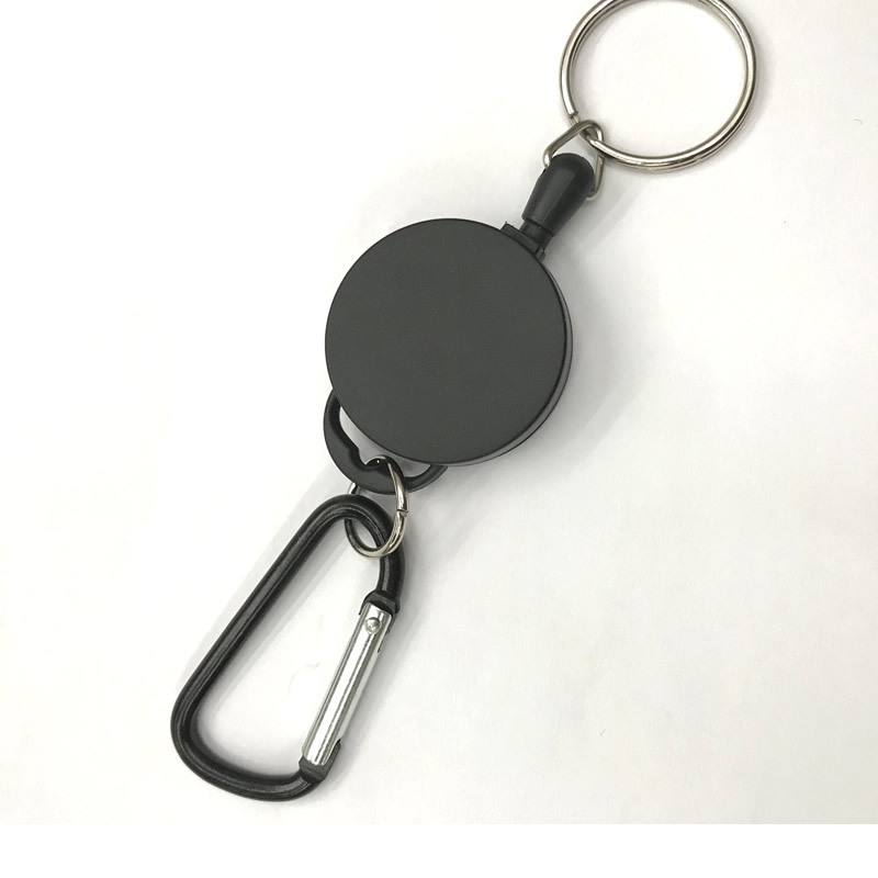 

Retractable Keyring Extendable Metal Wire Household Sundries 60cm Keychain Clip Pull Anti Lost ID Card Holder Key Chain 15 N2