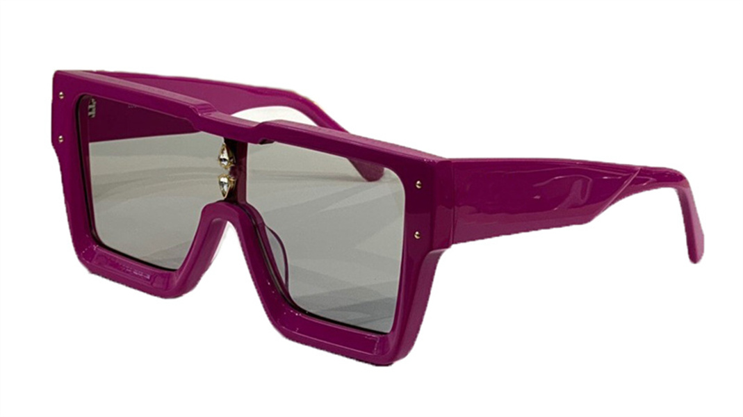 

fashion sunglasses Z2188 square thick plate frame lens with crystal decoration avant-garde design outdoor uv400 protective glasses catwalk style