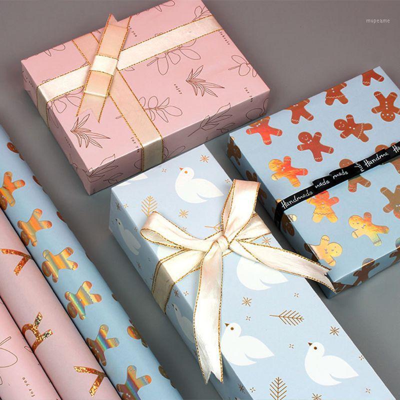

5pcs Waterproof Christmas Wrapping Tissue Paper DIY Gift Present Box Packaging Wrap Party Decoration1