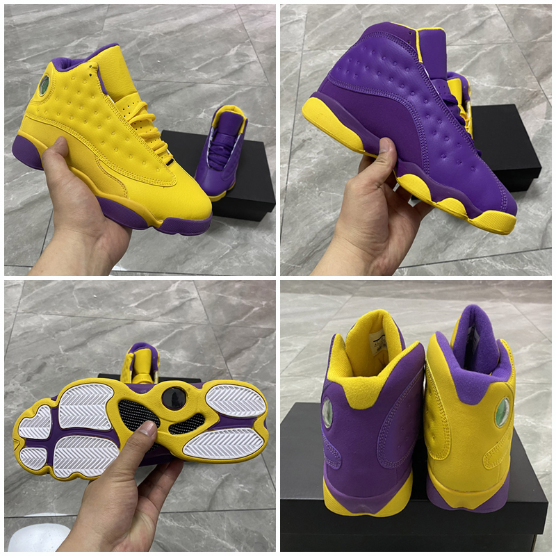

2021 New Jumpman 13 13s Flint 2020 Basketball Shoes Mens Womens Lucky Green Soar Playground Lakers 11 Sports Sneakers Trainers Size 36-47, As photo 4