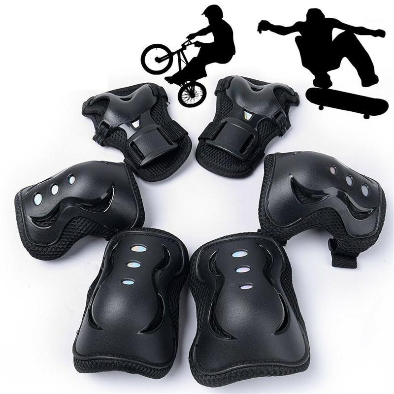 

Outdoor Sport Elbow Knee Pads Skating Protective Gear Sets Elbow Knee Pads 6pcs Bike Cycling Skateboard Adult Kid1, Red