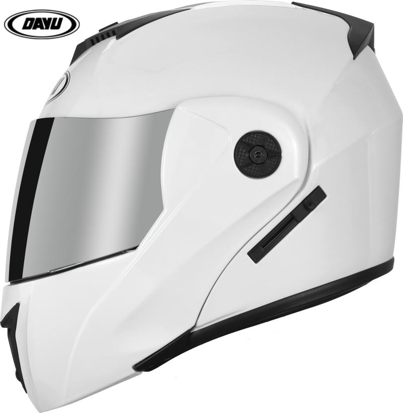 

Casco abatible hacia arriba para motocicleta para hombre y mujer, abatible hacia arriba, doble visera, arriba, C3