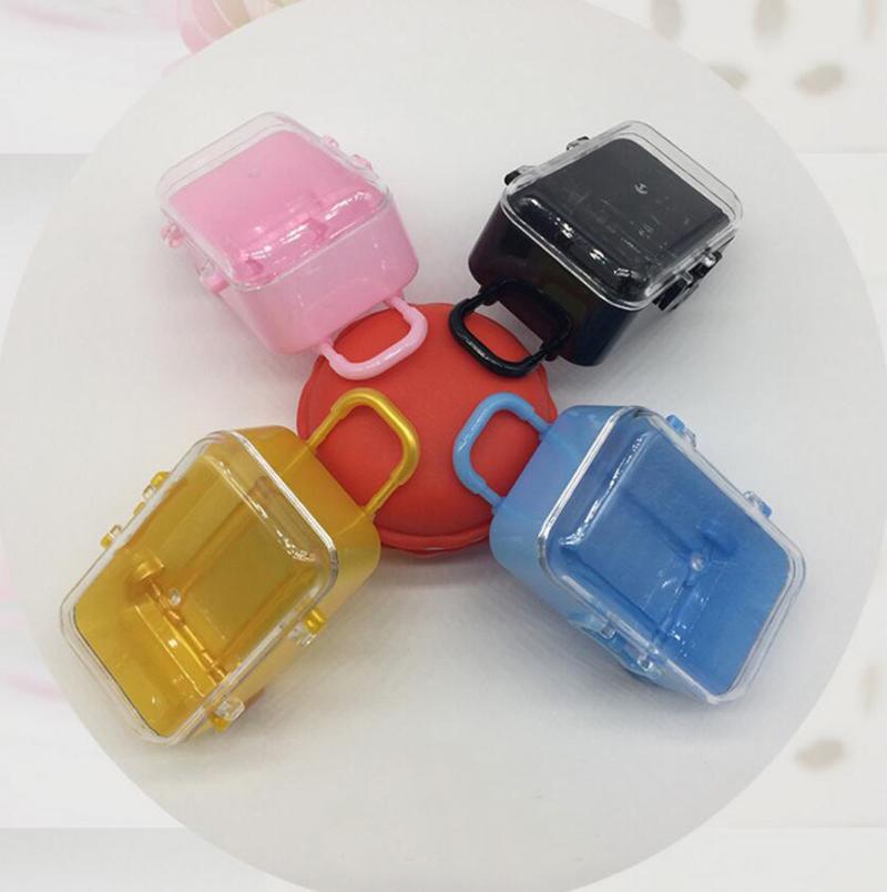 

20pcs Travel Suitcase Plastic Candy Chocolate Box Boxes For Wedding Party Birthday Baby Shower Favors Gift