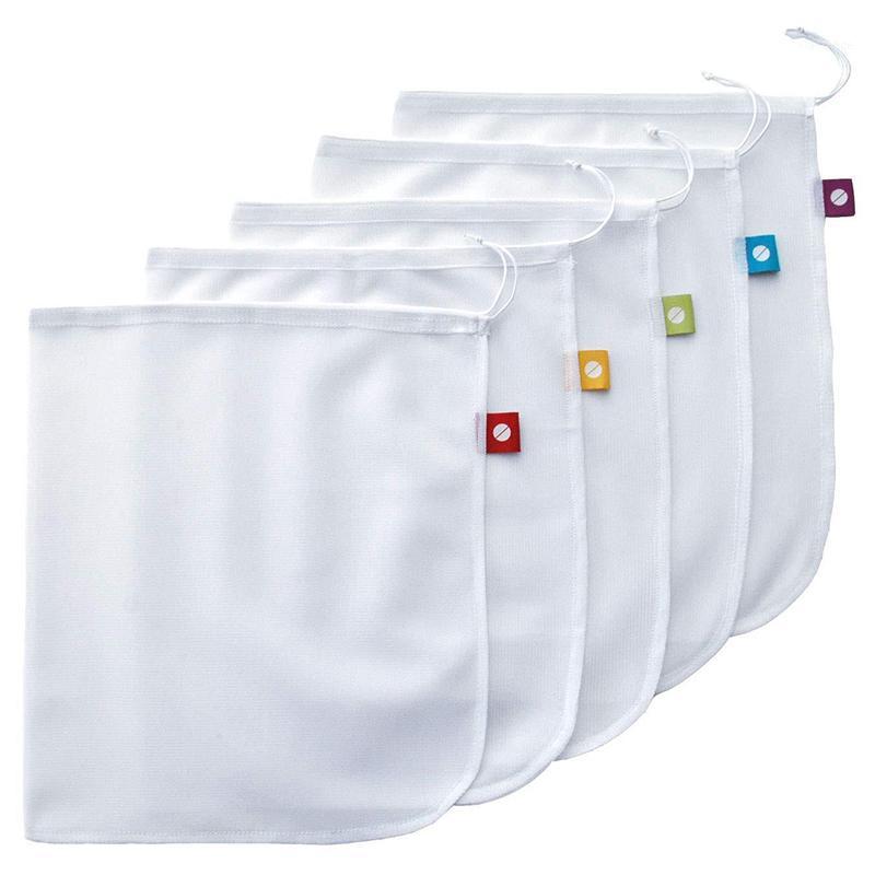 

Reusable Mesh Cloth Bundle Pocket Fruits And Vegetables Storage Bag Household1