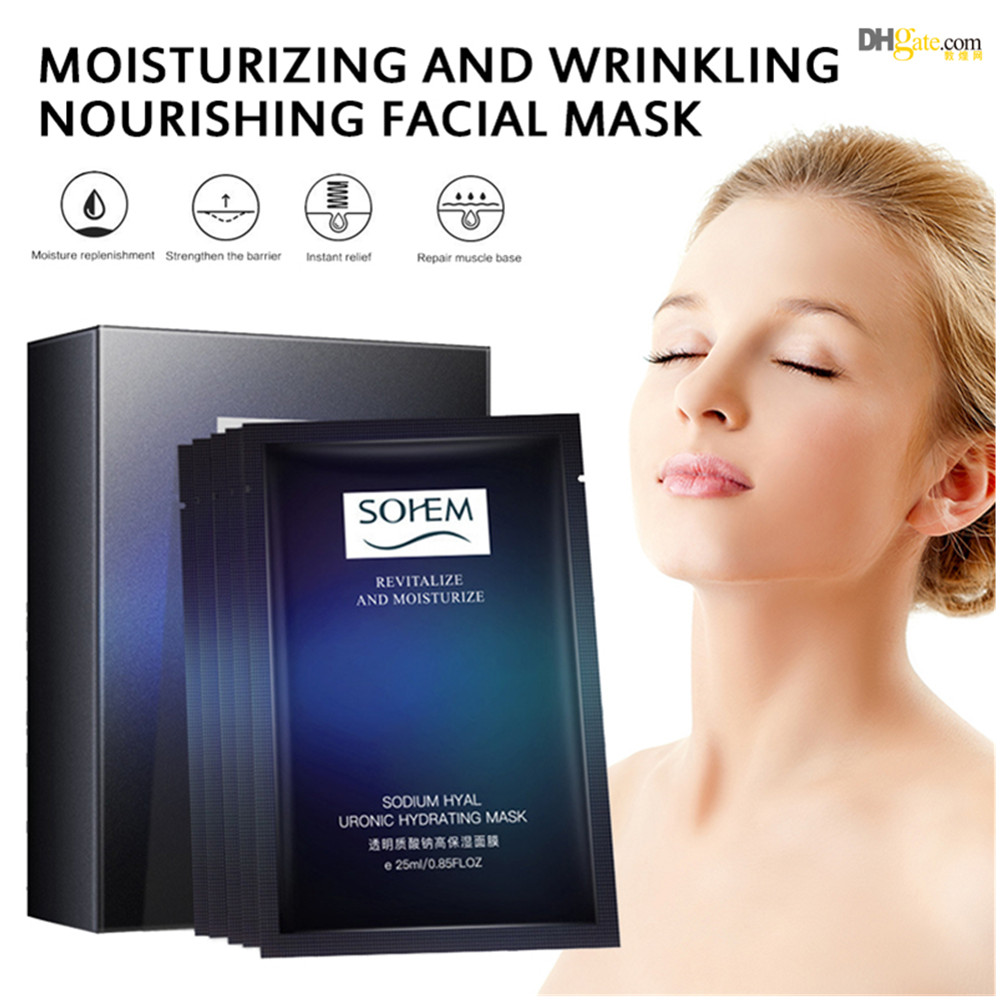 

Sodium Hyaluronate High Moisturizing Mask Moisturizing Moisturizing Water Control Oil Desalination Wrinkles Nourish Mask
