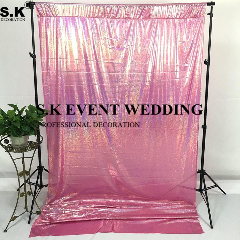 

9 Colors Laser Sequin Backdrops Party Wedding Photo Booth Background Decor Sequin Curtains Drape Panels1