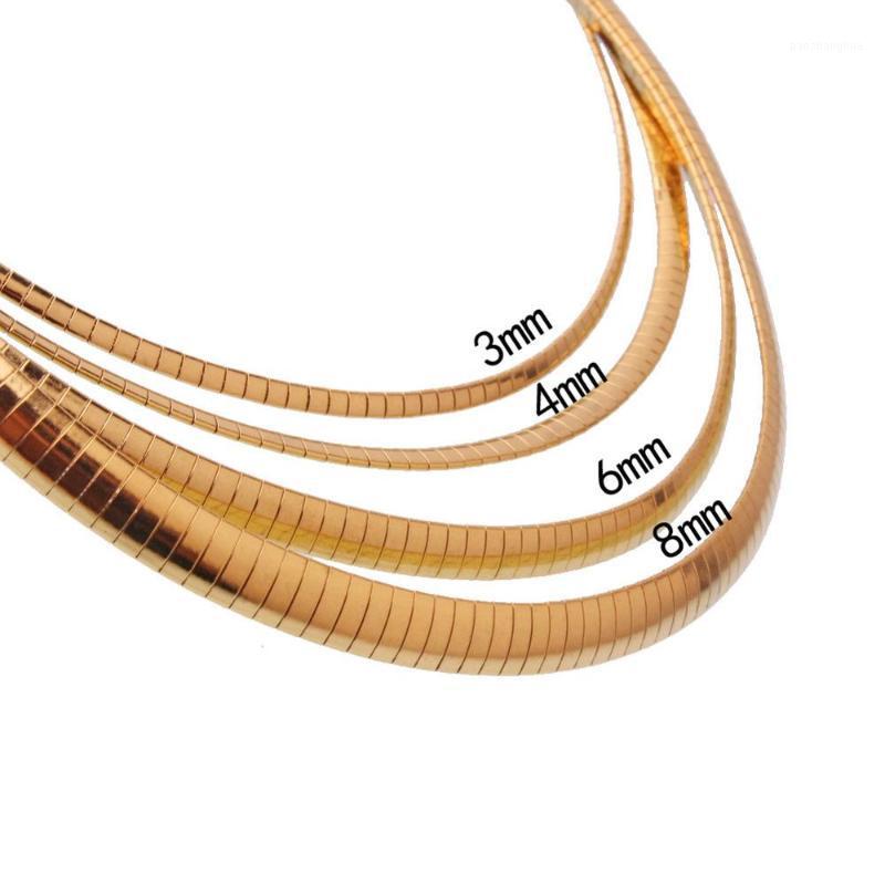 

Gold Tone Snake Chain Choker Jewelry For Fashion Cool Men 316L Stainless Steel Halloween Gift Chains, Silver