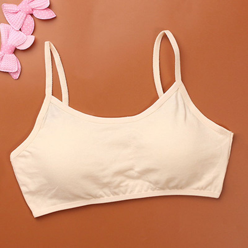 2020 Cotton Kids Sports Bra Push Up Running Bra Tops Girls Full Cup