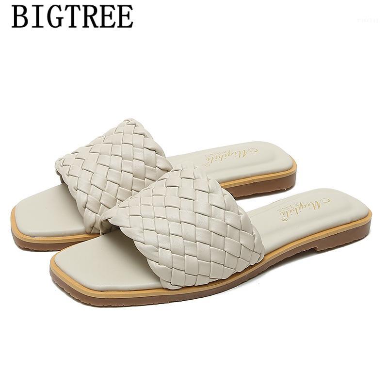 

leather slippers women summer ladies shoes designer slides for women shoes dames slippers plus size beach1, Black