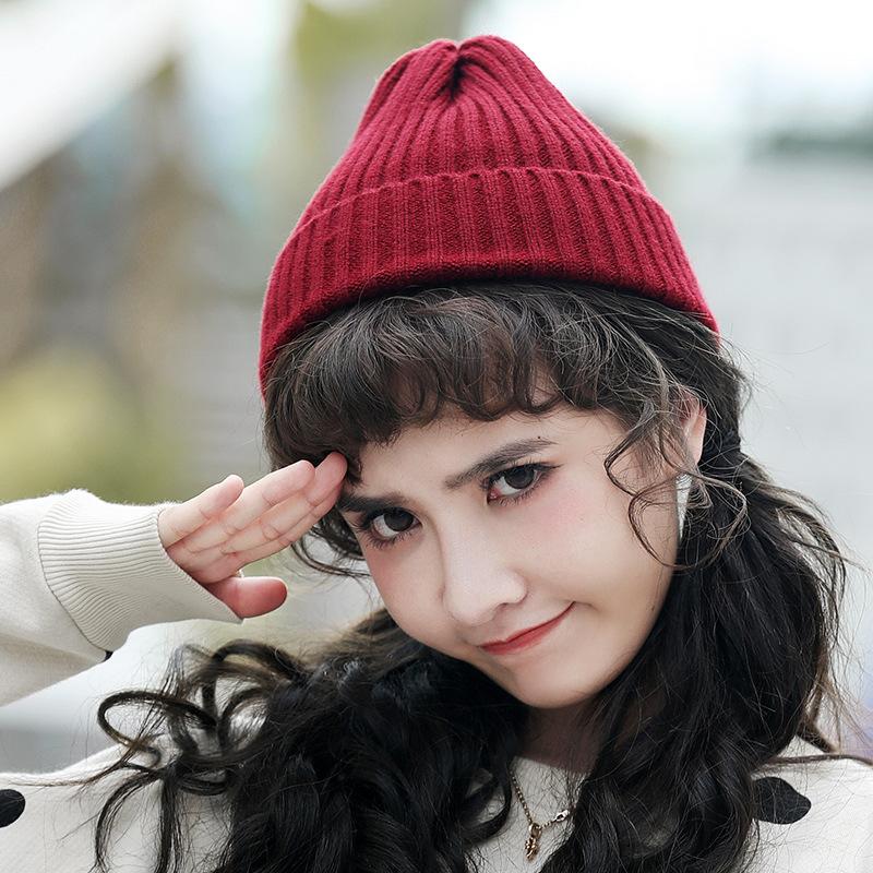 

shower cap Winter woolen hat children's Korean version student hat tide winter cold cap