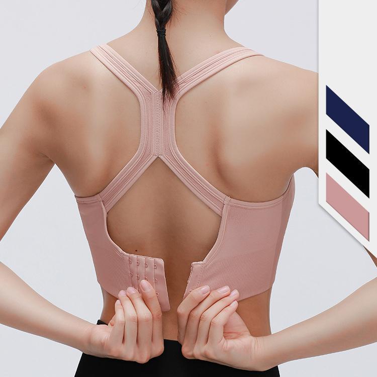

Sports Underwear Female Shockproof Running Gather Together Stereotypes Beautiful Back Yoga Vest Strength Fitness Bra1, Green