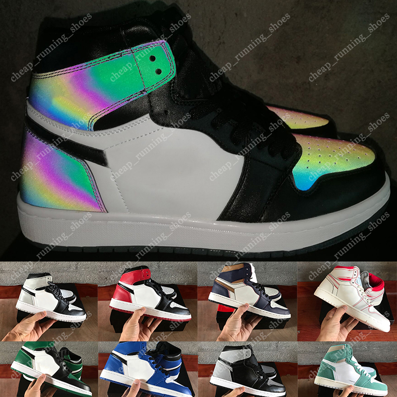 

with box 1 1s mens basketball shoes obsidian twist black toe women turbo green fearless mens trainer sports sneaker, Barons