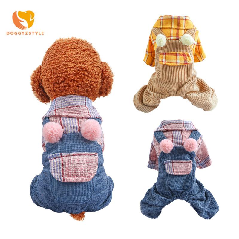 

New Pet Dog Cat Clothes Autumn And Winter Four-legged Pants Teddy Bodysuit