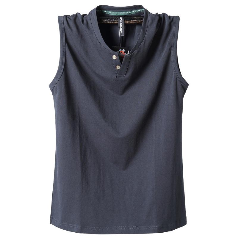

Plus Size 4XL 5XL 6XL Henry Collor Corlorful Casual Sleeveless Vest Men Tennis Vest Fat Guy Soft Green Blue Navy 120KG 130KG, 3039 green