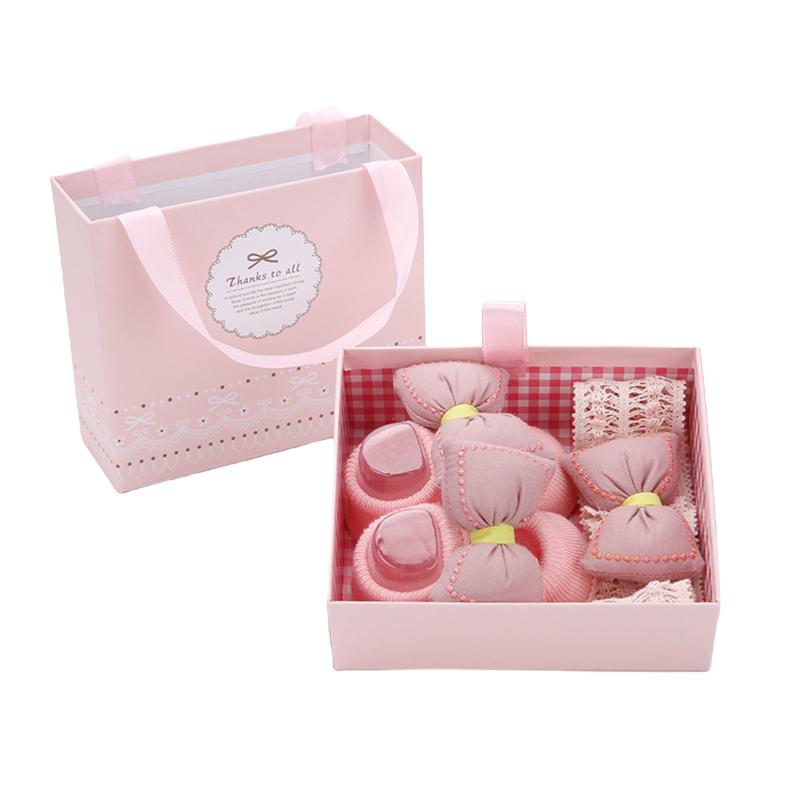 

Baby Girls Newborn Gift Sets Lace Crochet Headband Bowknots Socks Princess Infant Toddler Socks Sets