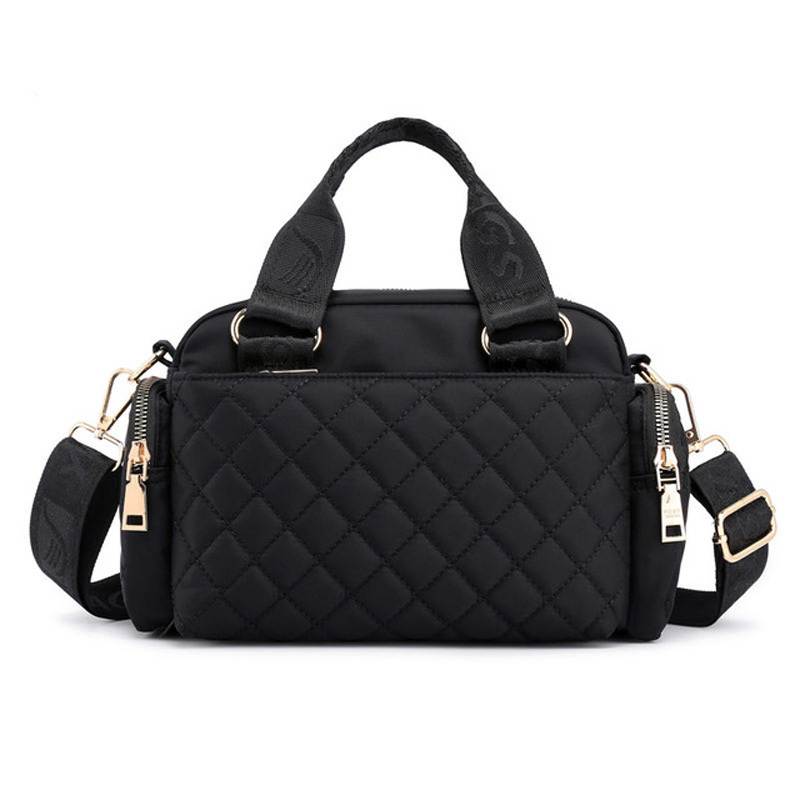 

2020 new brand waterproof Oxford cloth handbag fashion high quality Messenger ladies large capacity line shoulder bag Q1230, Black2