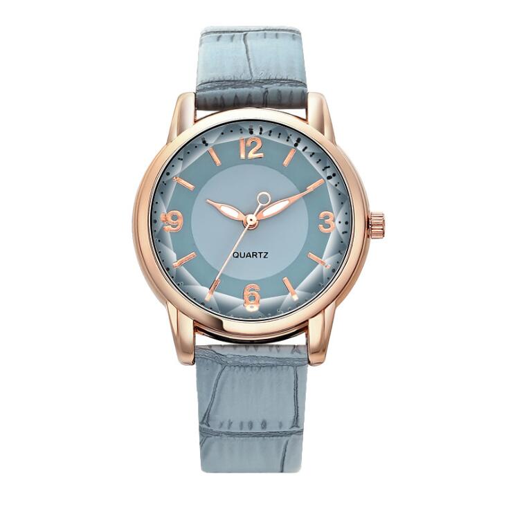 

Fashion Women Watches Luxury girl Casual WristWatch Leather band Crystal Rhombus Double Color Dial Ladies Quartz Watch, Leave a message about color