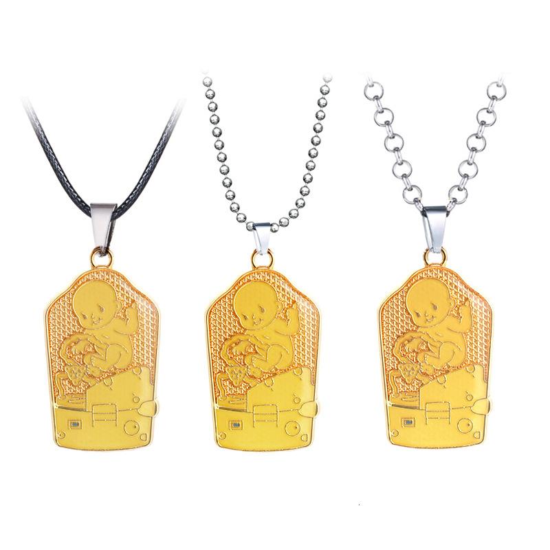 

Game Death Stranding BB Sam Porter Bridges Pendant Necklaces Bridge Baby Chains Bead Necklace For Men kojima Cosplay Jewelry
