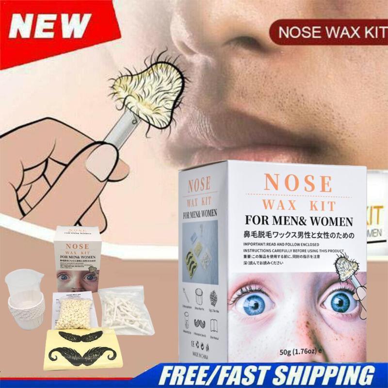 

Portable Nose Hair Removal Wax Kit For Men Women Painless Waxing Remover Remove Tool Hair Nasal Trimmer Cosmetic Nose J2O6