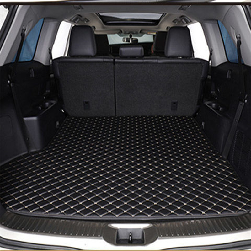 

Autocovers Custom Fit Car Floor Trunk Mat Specific Waterproof PU Leather ECO friendly Material For SUV Truck Full Set Car Mat With Logo 014