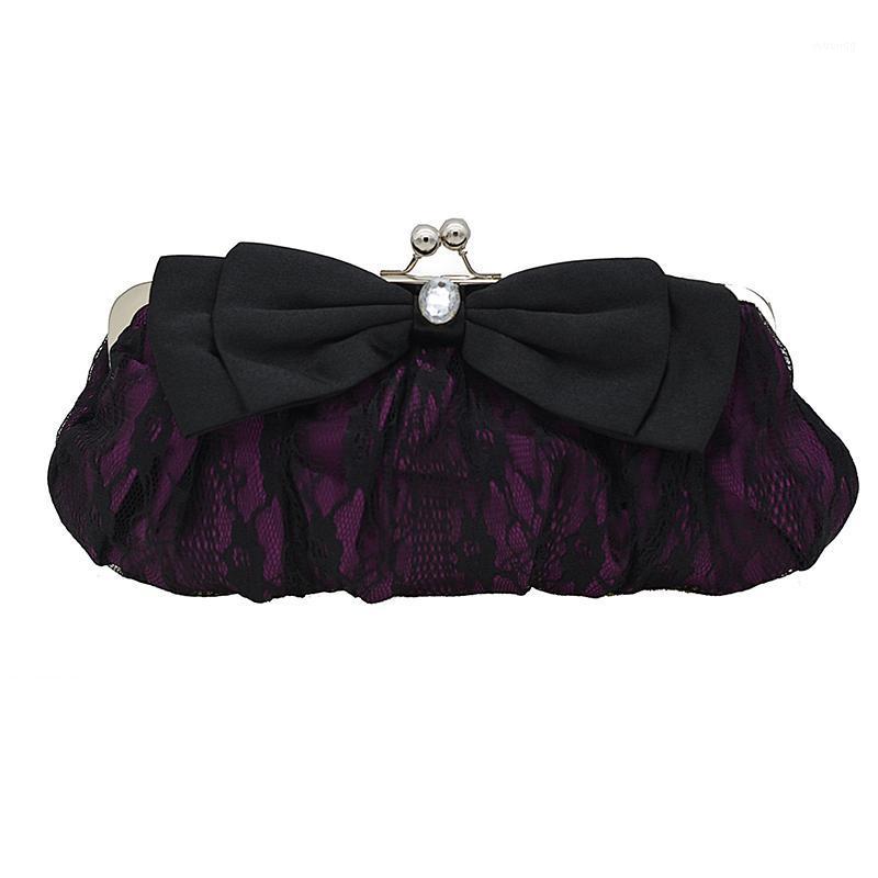

Fashion XIYUAN Black Lace Bow Purple Phone Party Bag Purse Elegant Large Size Women Shoulder Crossbody Handbags Female Bags1, Red