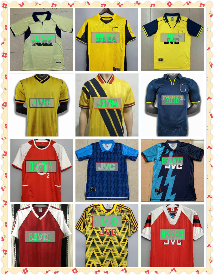 

1988 1999 2000 HIGHBURY SOCCER JERSEY ADAMS 1992 1993 WRIGHT PIRES HENRY REYES Retro JERSEY 2005 BERGKAMP 94 95 ADAMS Retro football shirt