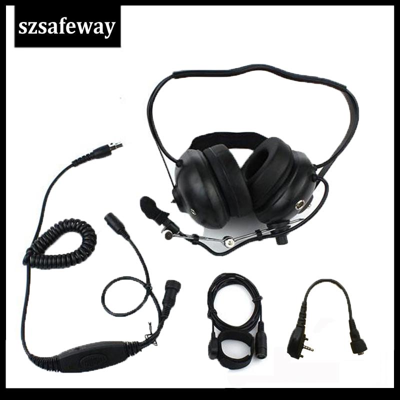 

Heavey Duty Walkie Talkie Noise Cancelling Headset For Vertex VX231