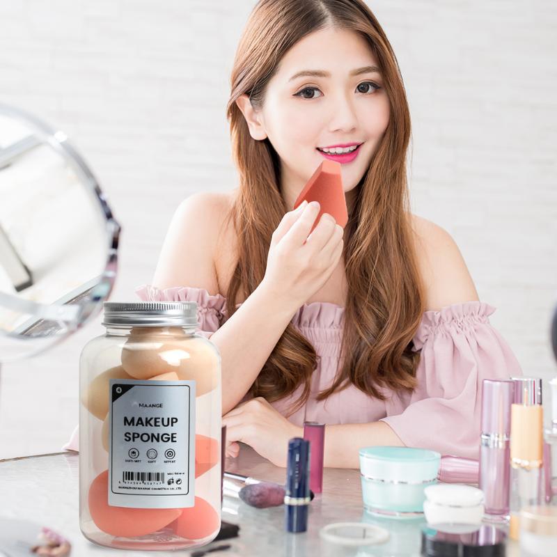 

Eggs Skin Care Cleansing Powder Puff 8x Boxed Gourd Shaped Makeup Puff BB Cream Foundation Beauty Powder Sponges