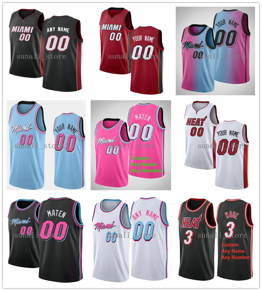 

2021 Printed Andre Iguodala Kelly Olynyk Meyers 0 Leonard Udonis 40 Haslem Kendrick 25 Nunn Duncan Robinson KZ Okpala Dwyane 3 Wade Jerseys, Men black